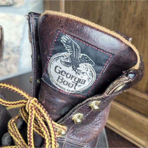 Georgia Boot Mens 8” Heritage Logger - Size 8.5 - Picture 3 of 5